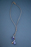 Lavender Amethyst Leather Necklace